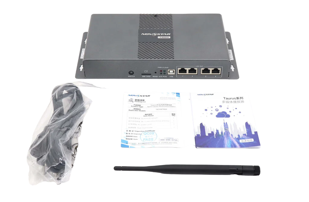 Taurus TB60-4G Novastar Controladora De Led Player com entrada e saída HDMI