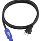 Cabo de Energia 3x2,5mm 1 Metro Conector Powercon E 2p+t
